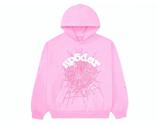 Sp5der Hoodie "OG Web Pink"