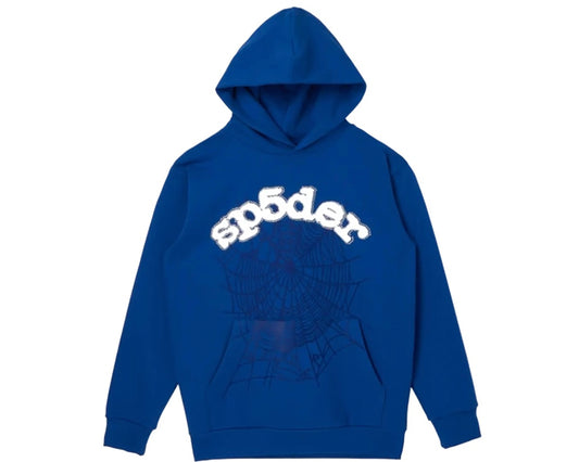 Sp5der Hoodie "OG Web Blue"