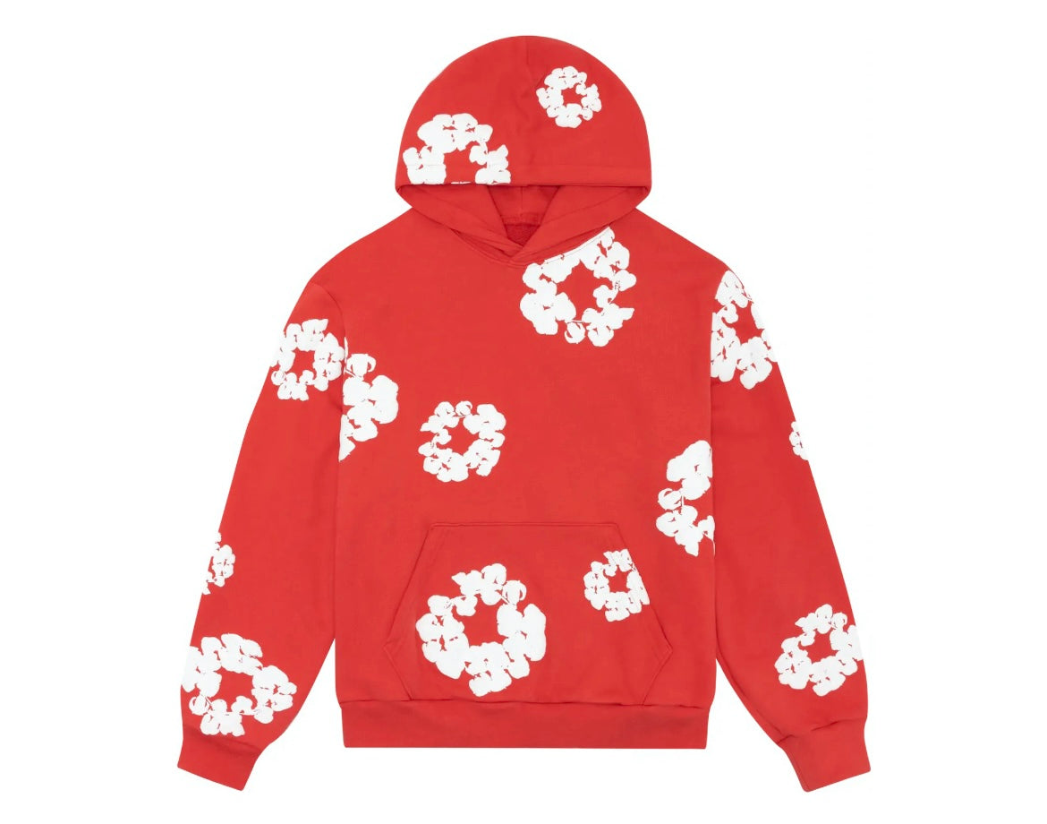 Denim Tears Hoodie "Wreath Red"