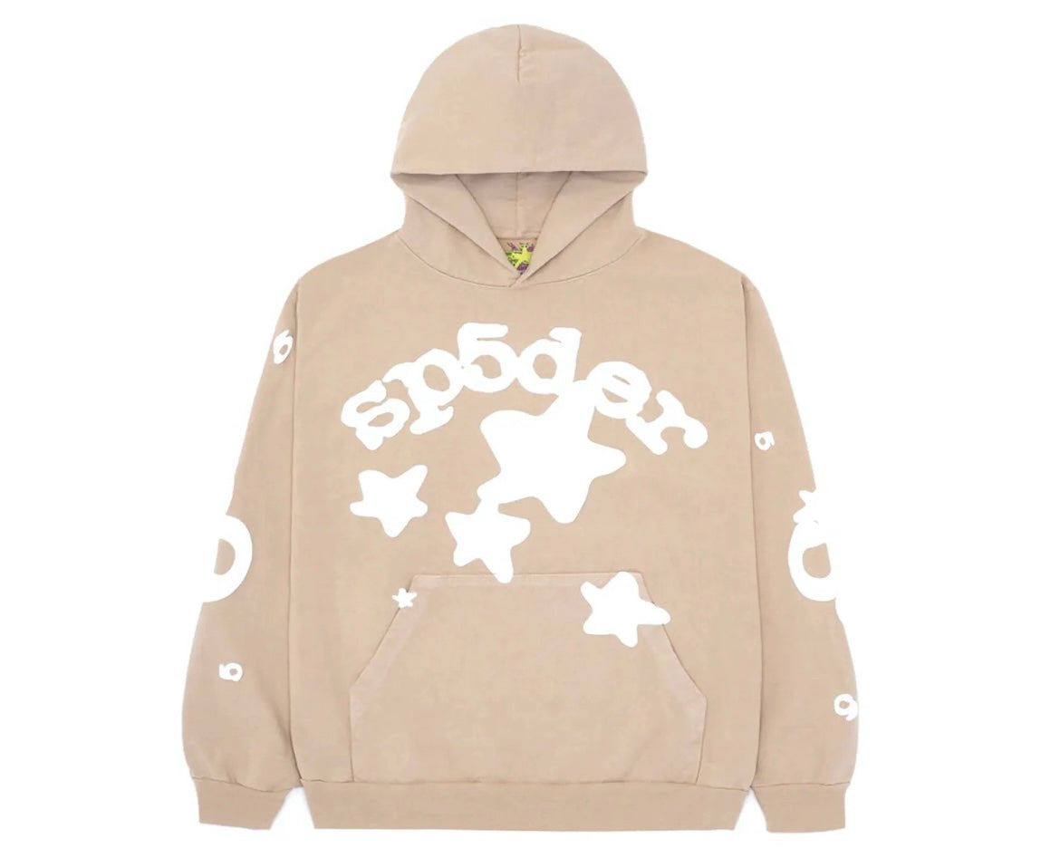 Sp5der Hoodie "Beluga Tan"