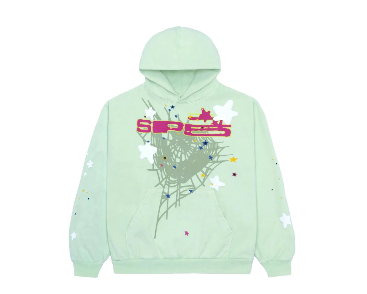 Sp5der Hoodie "Mint"