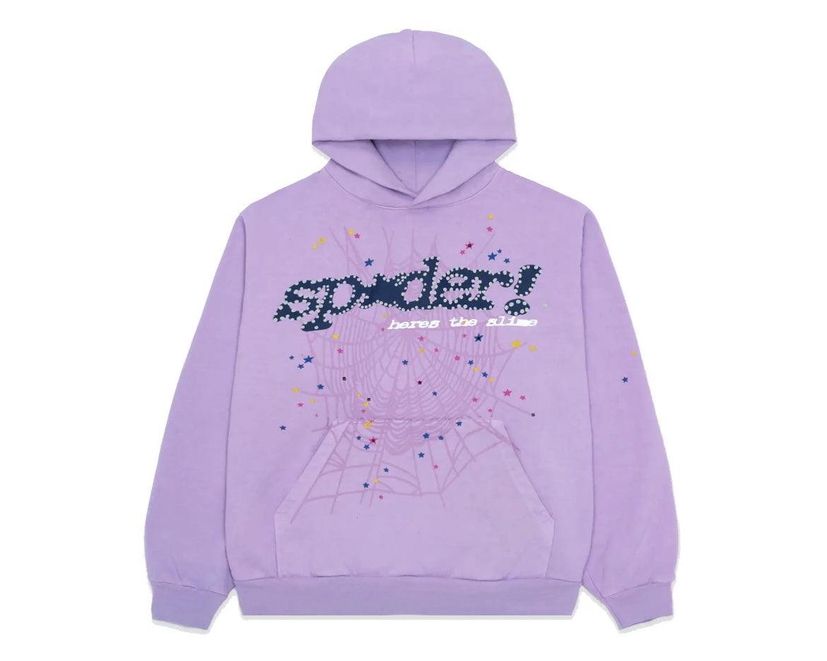 Sp5der Hoodie "Acai Purple"