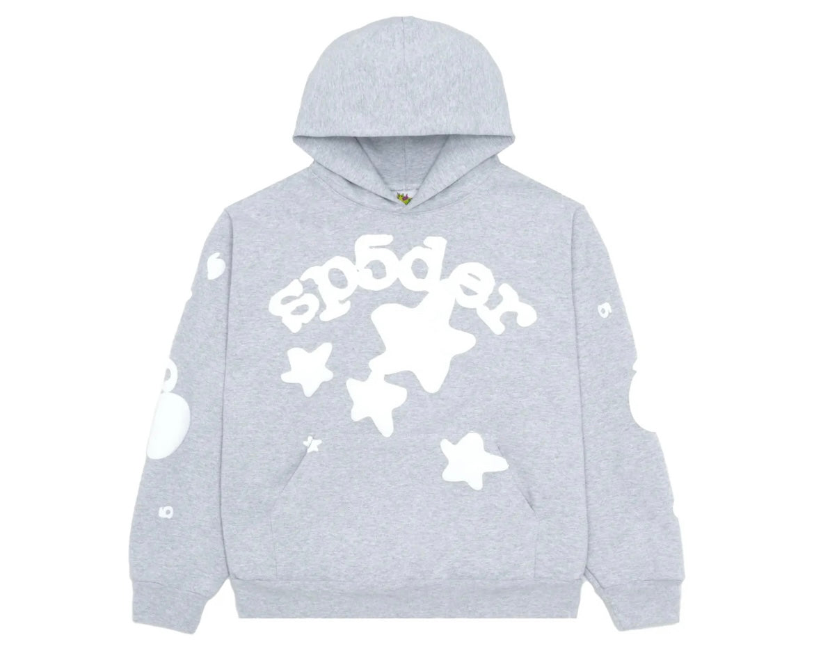 Sp5der Hoodie "Beluga Grey"