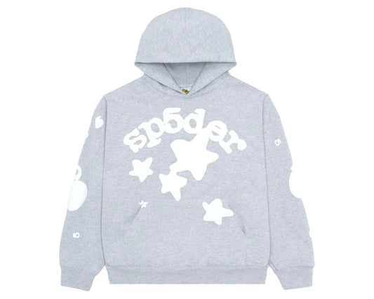 Sp5der Hoodie "Beluga Grey"