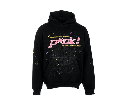 Sp5der Hoodie "P*NK Black"