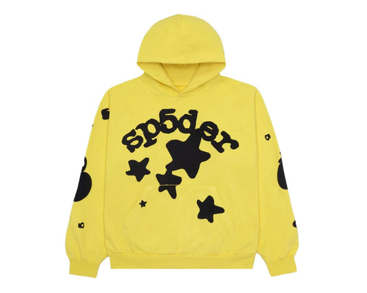 Sp5der Hoodie "Beluga Yellow"