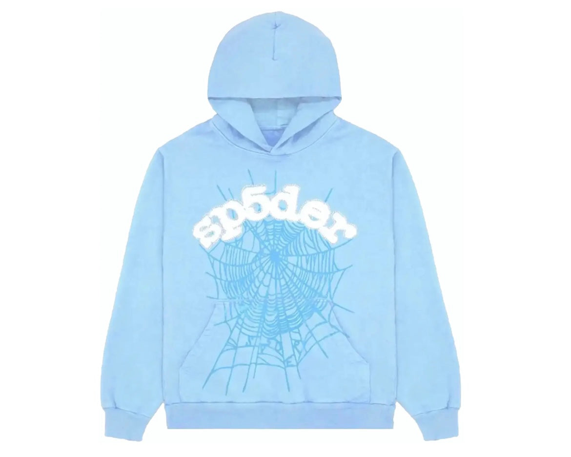 Sp5der Hoodie "Sky Blue"