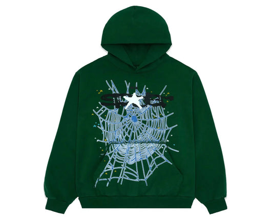 Sp5der Hoodie "Hunter Green"