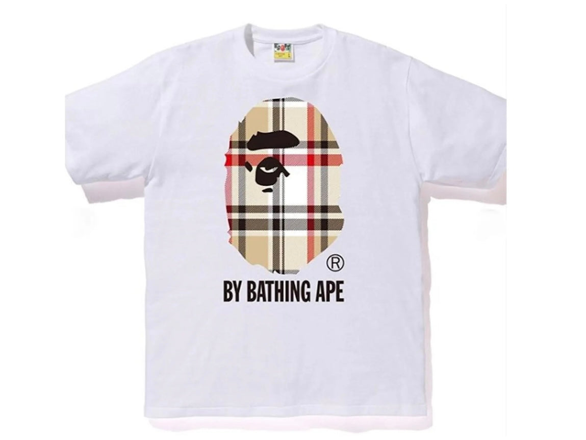 BAPE Burberry Big Ape Head "White/Beige"