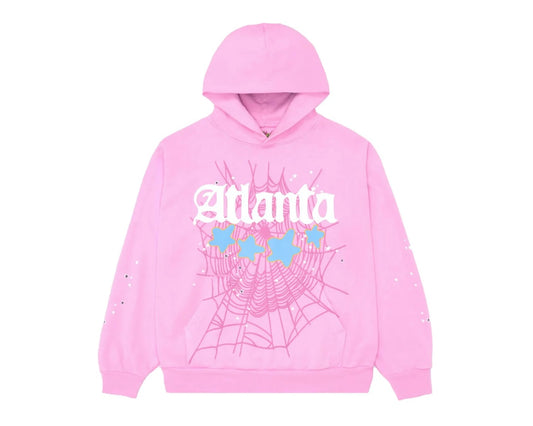 Sp5der Hoodie "Pink Atlanta"