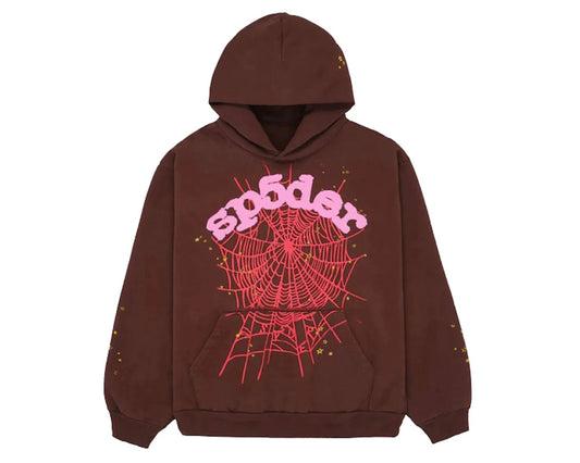 Sp5der Hoodie "Brown"